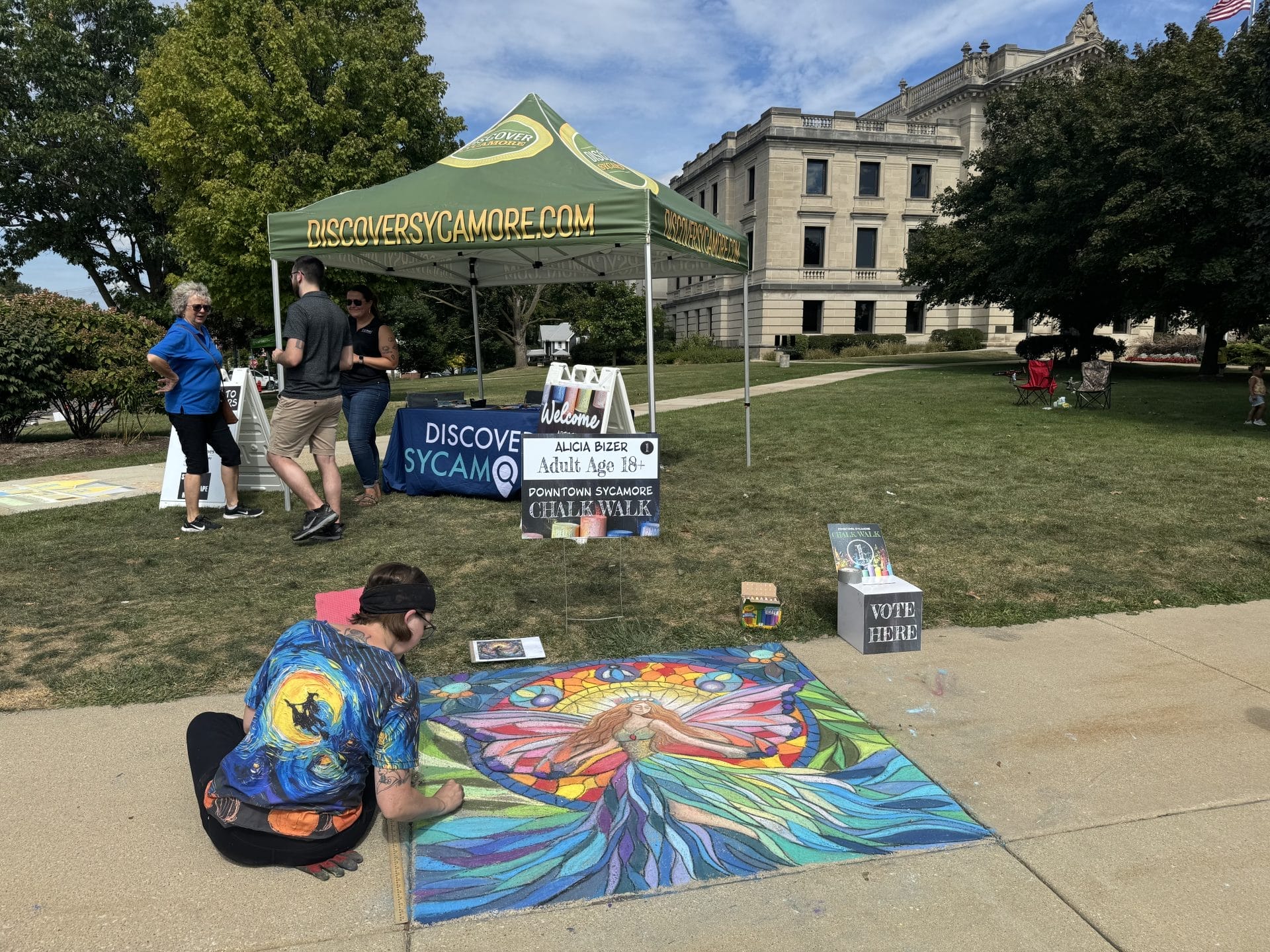 Downtown sycamore chalk walk